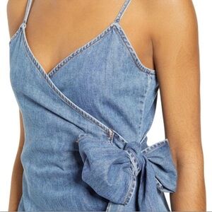 Billabong Blue Denim Wrap Dress